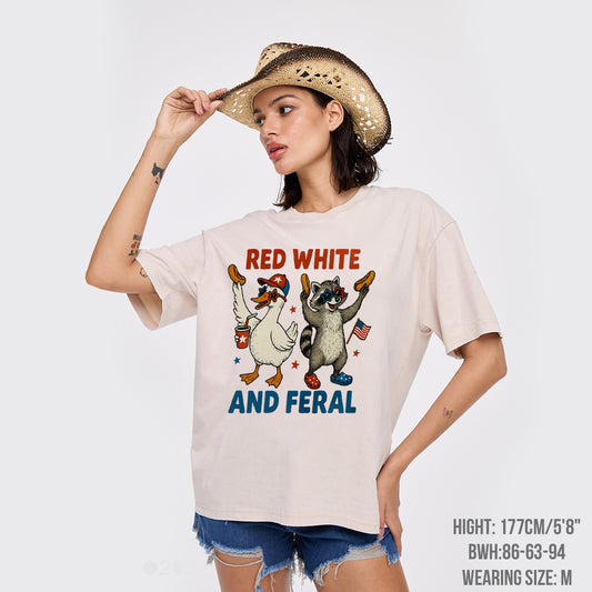 Funny USA-Land Of The Free Garment-dye Tees