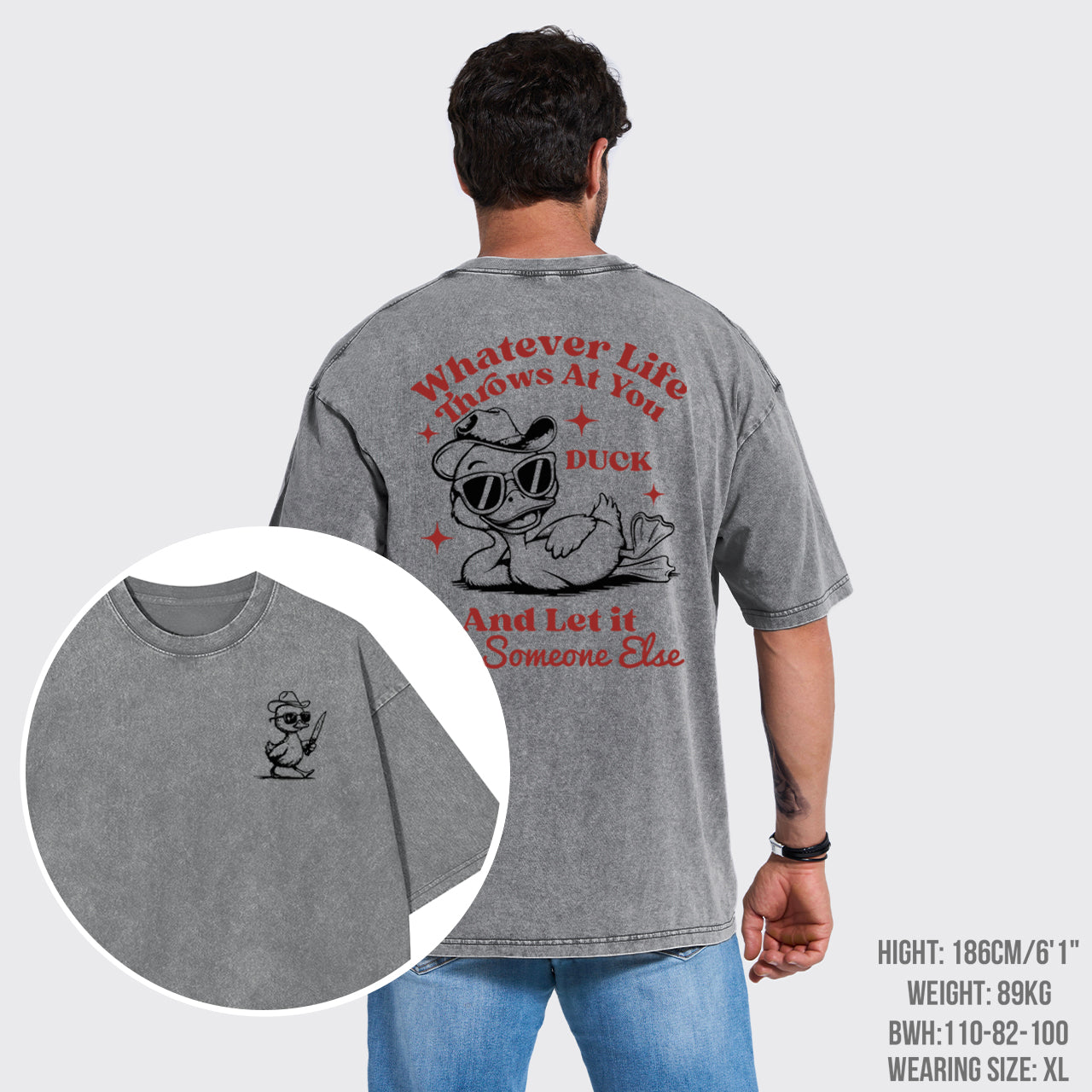 Funny Duck-Whatever Life Throws at You Garment-dye Tees