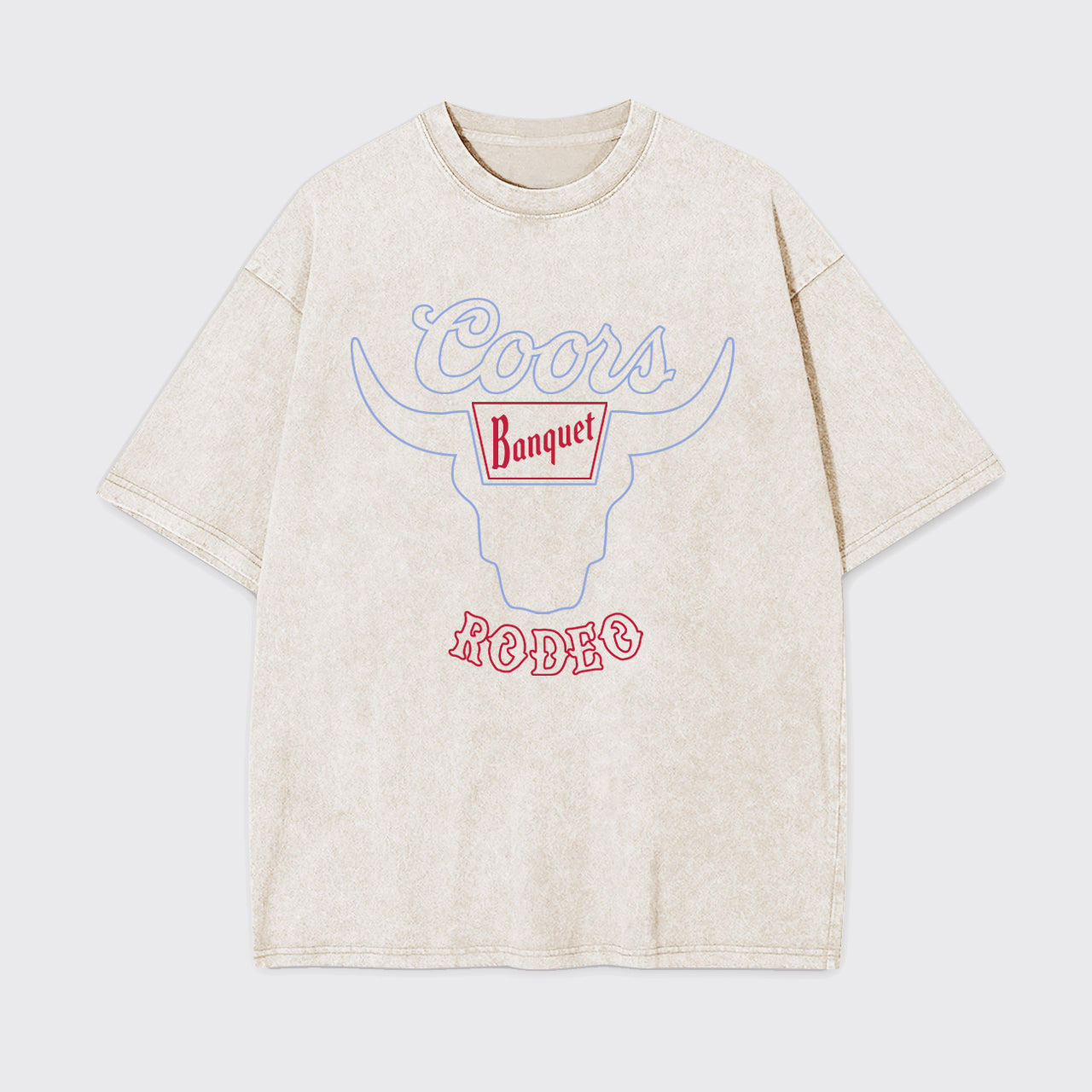 Retro Bullhead Rodeo Graphic Garment-dye Tees