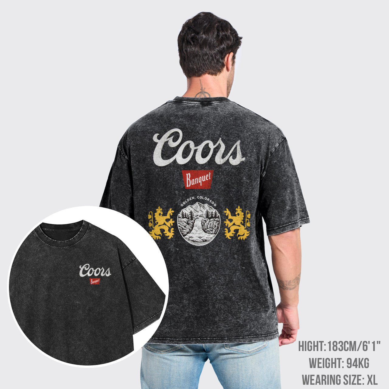 Cool Cowboy Retro Landscape Garment-dye Tees