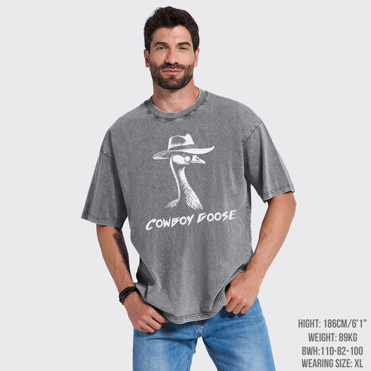 Ranch Cowboy Goose Garment-dye Tees