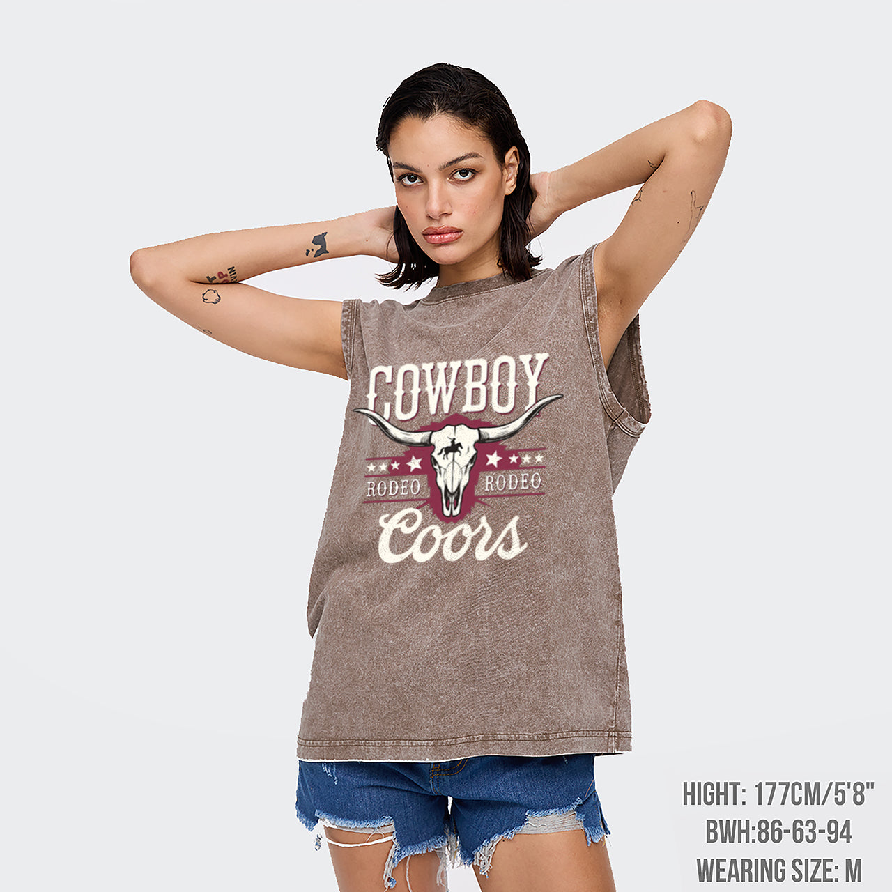 Cowboy Rodeo Washed Tanks