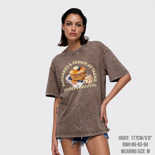 Mental Health-Pancakes And Panic Attacks Garment-dye Tees
