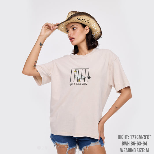 Got Too Silly Embroidered Garment-dye Tees